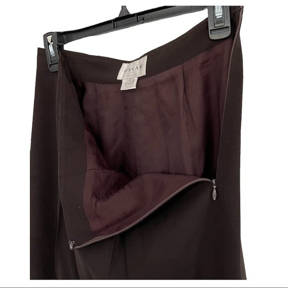 OSCAR DE LA RENTA Vintage 100% Wool Pants Slacks Fully Lined Size 8 - Picture 3 of 10